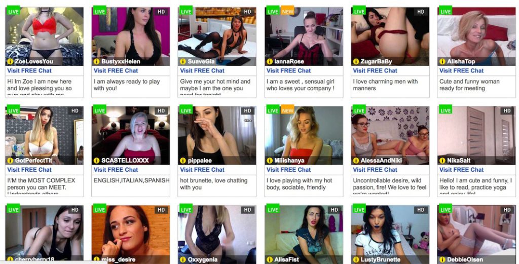 Sex cam sites with no sign up