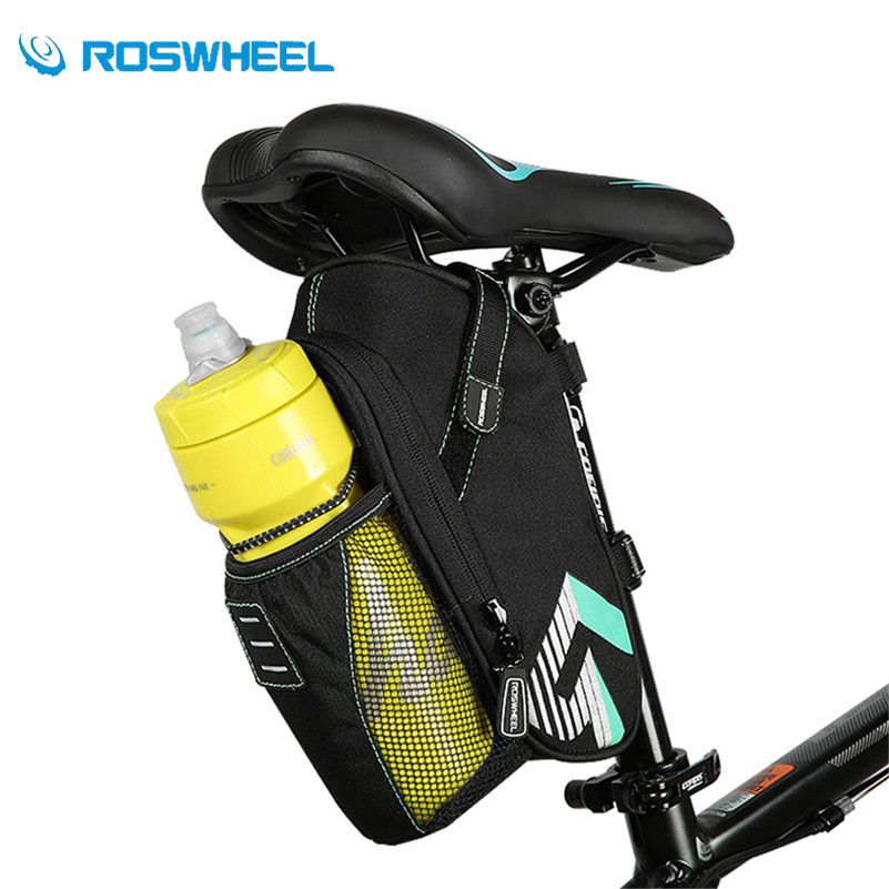 Roswheel bicycle bike saddle bag army green canvas bike