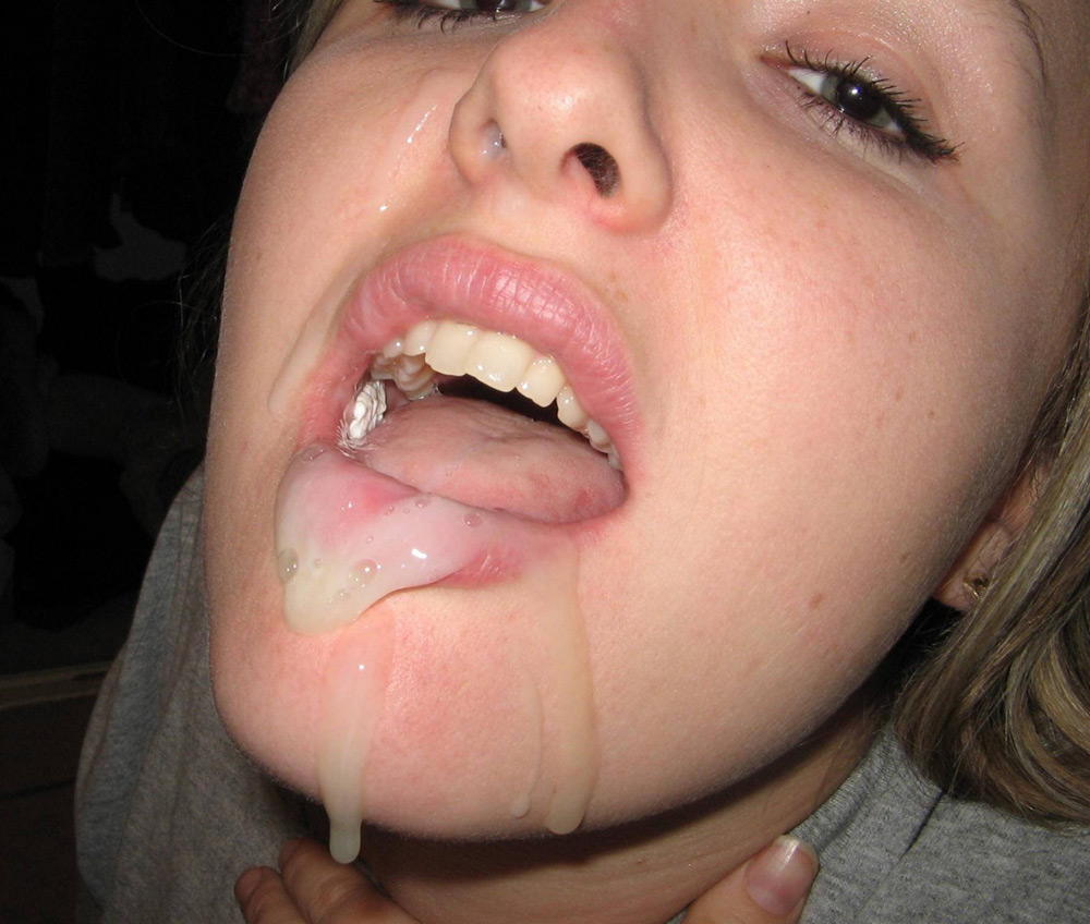 Girls with cum in mouth